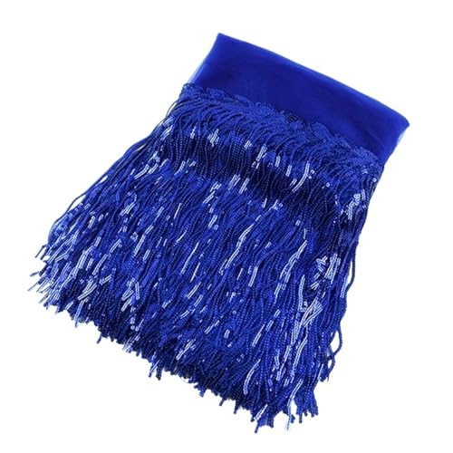XIEweiZHI 10 Yard PVC Nähen Fransenbesatz Breite Gold Pailletten Spitze Quaste Fransenbesatz for DIY Handwerk Kleidung Kleidungsstück Vorhang Zubehör für Kleidung DIY(11) von XIEweiZHI