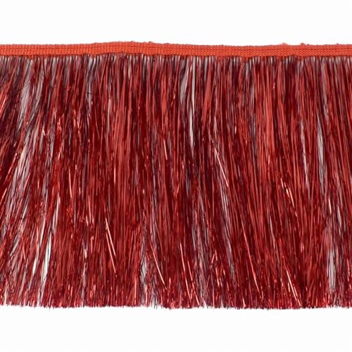 XIEweiZHI 2/5/10/20M 15cm Bunte Quaste Spitze Brillante Fransen Latin Kleid Bühne Kleidung Vorhänge trimmen Weihnachten Dekoration Versorgung für Kleidung DIY(Red,15cm-20Meters) von XIEweiZHI