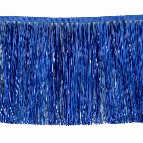 XIEweiZHI 2/5/10/20M 15cm Bunte Quaste Spitze Brillante Fransen Latin Kleid Bühne Kleidung Vorhänge trimmen Weihnachten Dekoration Versorgung für Kleidung DIY(Royalblue,15cm-5Meters) von XIEweiZHI