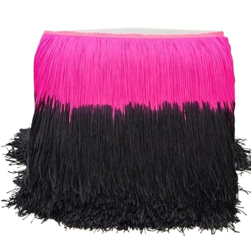 XIEweiZHI 2/5/10M 20cm Quaste Spitzenbesatz Bänder DIY Nähen Lateinisches Kleid Kleidungsstück Stoff Zubehör für Kleidung DIY(10,20cm-10Meters) von XIEweiZHI