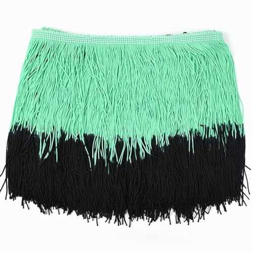 XIEweiZHI 2/5/10M 20cm Quaste Spitzenbesatz Bänder DIY Nähen Lateinisches Kleid Kleidungsstück Stoff Zubehör für Kleidung DIY(11,20cm-10Meters) von XIEweiZHI