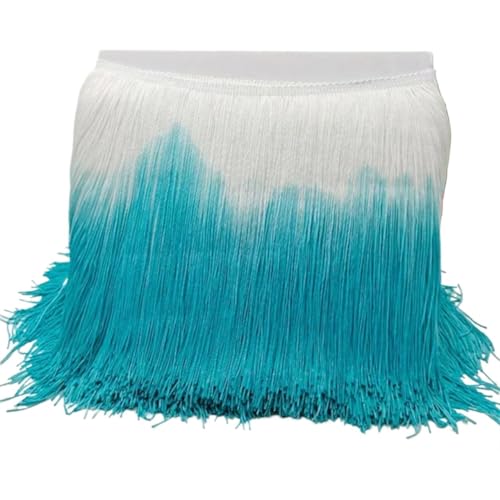 XIEweiZHI 2/5/10M 20cm Quaste Spitzenbesatz Bänder DIY Nähen Lateinisches Kleid Kleidungsstück Stoff Zubehör für Kleidung DIY(14,20cm-10Meters) von XIEweiZHI