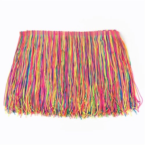 XIEweiZHI 2/5/10M 20cm Quaste Spitzenbesatz Bänder DIY Nähen Lateinisches Kleid Kleidungsstück Stoff Zubehör für Kleidung DIY(19,20cm-5Meters) von XIEweiZHI