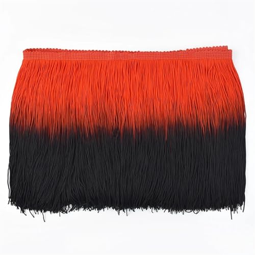 XIEweiZHI 2/5/10M 20cm Quaste Spitzenbesatz Bänder DIY Nähen Lateinisches Kleid Kleidungsstück Stoff Zubehör für Kleidung DIY(21,20cm-5Meters) von XIEweiZHI