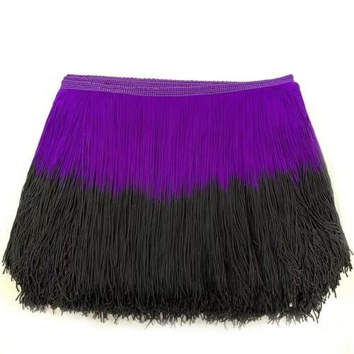 XIEweiZHI 2/5/10M 20cm Quaste Spitzenbesatz Bänder DIY Nähen Lateinisches Kleid Kleidungsstück Stoff Zubehör für Kleidung DIY(6,20cm-5Meters) von XIEweiZHI