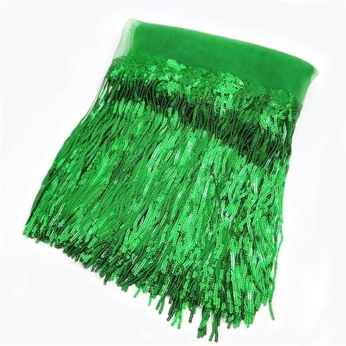 XIEweiZHI 5/10 Yards 20 cm Pailletten Quaste Fransen Borten Spitzenband Hochzeit Party Kleid Stoff DIY Handgemachte Nähen Kleidung Zubehör für Kleidung DIY(23,5 Yards) von XIEweiZHI