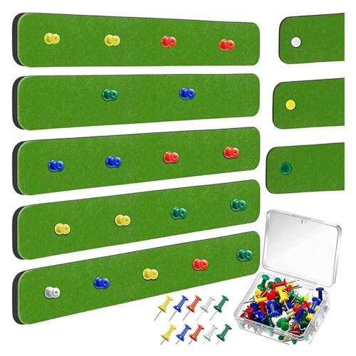 XIEweiZHI 5 stücke Nachricht Bereich Bord Filz Brief Bulletin Board Notizblock, Message Board, memo Pad, Hinweis Streifen für Fotos, Notizen(Green) von XIEweiZHI