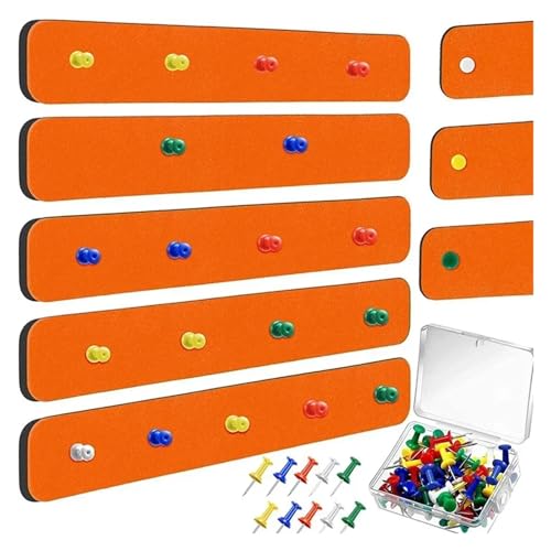 XIEweiZHI 5 stücke Nachricht Bereich Bord Filz Brief Bulletin Board Notizblock, Message Board, memo Pad, Hinweis Streifen für Fotos, Notizen(Orange) von XIEweiZHI