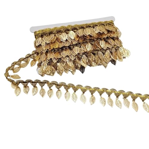 XIEweiZHI Geflochtene goldene Quaste, Spitze, Fransen, Pailletten, Paillette-Quastenband, Bühnenaufführung, Anzüge, Hochzeitskleid, Nähen, Stoffaufhänger, Fransenspitze für Kleidung DIY(D6,9Yards) XIEweiZHI Geflochtene goldene Quaste, Spitze, Fransen, Pailletten, Paillette-Quastenband, Bühnenaufführung, Anzüge, Hochzeitskleid, Nähen, Stoffaufhänger, Fransenspitze für Kleidung DIY(D6,9Yards) von XIEweiZHI
