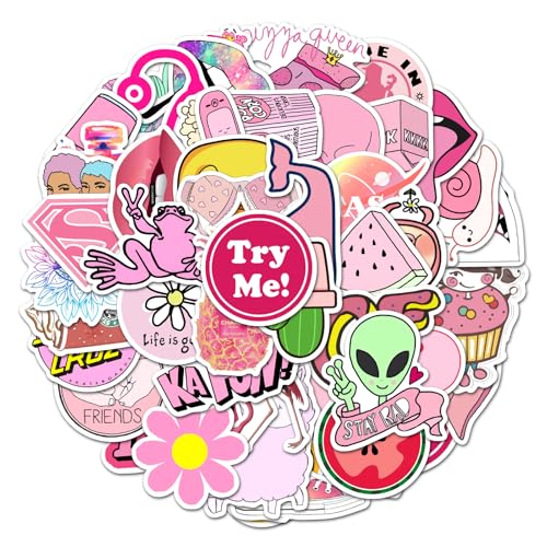 100stk Ästhetische Graffiti-Aufkleber, Schöne Rosa Mädchenaufkleber Rosa Kokette Ästhetische Aufkleber Kokette Geburtstagsdekoration Kokette Raumdekoration für Kinder Teenager Mädchen 100stk Ästhetische Graffiti-Aufkleber, Schöne Rosa Mädchenaufkleber Rosa Kokette Ästhetische Aufkleber Kokette Geburtstagsdekoration Kokette Raumdekoration für Kinder Teenager Mädchen von XIHIRCD