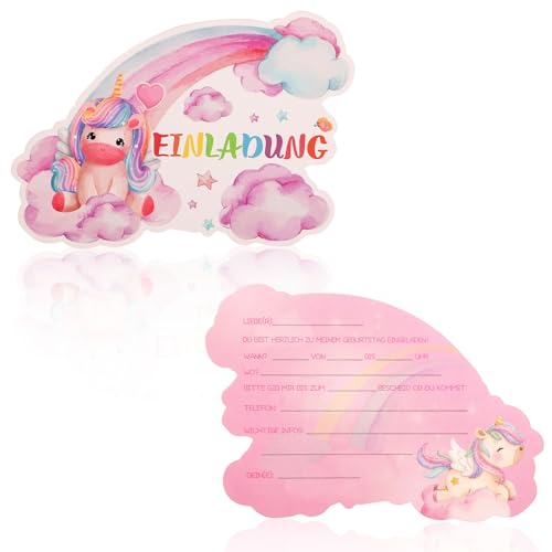 12 Stück Geburtstag Party Einladungskarten, Einhorn Geburtstagskarten, Kinder Geburtstag Party Einladungskarten für Prep School Kinder Geburtstagspartys 12 Stück Geburtstag Party Einladungskarten, Einhorn Geburtstagskarten, Kinder Geburtstag Party Einladungskarten für Prep School Kinder Geburtstagspartys von XIHIRCD