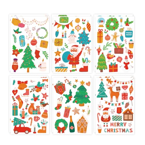 12 Stück Weihnachtsaufkleber, Winteraufkleber für Kinder Weihnachtsdekoration Aufkleber Weihnachtsbaum Weihnachtsstrümpfe Weihnachtsmann Feiertagsaufkleber für Weihnachtsparty Geschenke 12 Stück Weihnachtsaufkleber, Winteraufkleber für Kinder Weihnachtsdekoration Aufkleber Weihnachtsbaum Weihnachtsstrümpfe Weihnachtsmann Feiertagsaufkleber für Weihnachtsparty Geschenke von XIHIRCD
