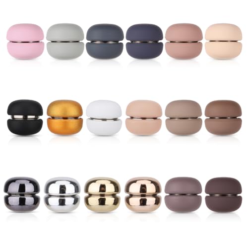 18 Paare Bandana Magnetnadel, Hijab Magneten Kein Verhaken Hijab Magnete Vielseitig Einsetzbar Ohne Stifte Hijab Magnet Pin für Kleidung Damen Schal Glänzender und Matter Stil (18 Farben) von XIHIRCD