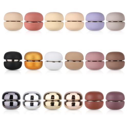 18 Paare Hijab Magneten, Hijab Magnete Kein Verhaken Vielseitig Einsetzbar Bandana Magnetnadel Hijab Magnet Pin Hijab Clip für Kleidung Damen Schal Glänzender und Matter Stil (18 Farben) von XIHIRCD