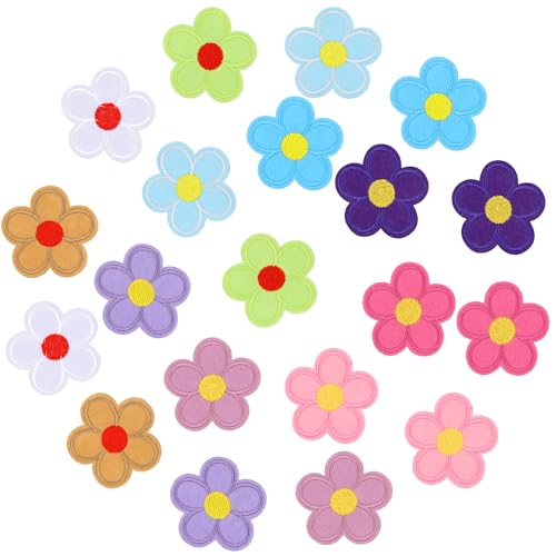 20 Stück Blumen Aufnäher zum Aufbügeln, Bunt Blumen-Applikationsflicken Floral Dekorativ Niedlich Bestickt Aufnäher für Heimwerker Kleidung Jacken Jeans Rucksäcke Hüte Kunsthandwerk 20 Stück Blumen Aufnäher zum Aufbügeln, Bunt Blumen-Applikationsflicken Floral Dekorativ Niedlich Bestickt Aufnäher für Heimwerker Kleidung Jacken Jeans Rucksäcke Hüte Kunsthandwerk von XIHIRCD