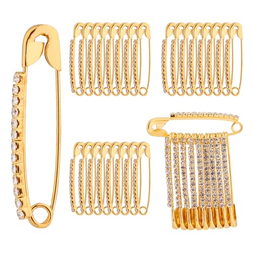 24stk Strass-Sicherheitsnadeln zum Quilten, 38 mm Goldene Sicherheitsnadeln zum Nähen Gebogene Sicherheitsnadeln Quilt-Heftnadeln Gebogene Heftnadeln für Schal Revers Mütze Pullover 24stk Strass-Sicherheitsnadeln zum Quilten, 38 mm Goldene Sicherheitsnadeln zum Nähen Gebogene Sicherheitsnadeln Quilt-Heftnadeln Gebogene Heftnadeln für Schal Revers Mütze Pullover von XIHIRCD