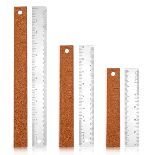 3 Stück Metall Lineal Nähen, 30+20+15cm Lineal Metall Edelstahl Lineal mit Gerader Kante Imperial und Metrisch Lineal Messwerkzeug für Holzbearbeitung Technisches Zeichnen Schule Büro 3 Stück Metall Lineal Nähen, 30+20+15cm Lineal Metall Edelstahl Lineal mit Gerader Kante Imperial und Metrisch Lineal Messwerkzeug für Holzbearbeitung Technisches Zeichnen Schule Büro von XIHIRCD