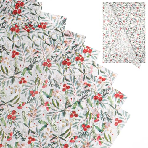 30 Blatt Seidenpapier mit Blumenmuster, 50 x 35 cm Grünes Seidenpapier Dekorative Geschenkpapierbögen für Weihnachten Hochzeit Geburtstag Party-Bastel- und Verpackungsmaterial 30 Blatt Seidenpapier mit Blumenmuster, 50 x 35 cm Grünes Seidenpapier Dekorative Geschenkpapierbögen für Weihnachten Hochzeit Geburtstag Party-Bastel- und Verpackungsmaterial von XIHIRCD