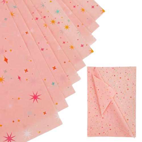30 Blatt Stern Seidenpapier, 70x50cm Rosafarbenes Geschenkpapier Buntes Sternmuster Dekorative Geschenkpapierbögen für Weihnachten Hochzeit Geburtstag Party Basteln Verpackungen 30 Blatt Stern Seidenpapier, 70x50cm Rosafarbenes Geschenkpapier Buntes Sternmuster Dekorative Geschenkpapierbögen für Weihnachten Hochzeit Geburtstag Party Basteln Verpackungen von XIHIRCD