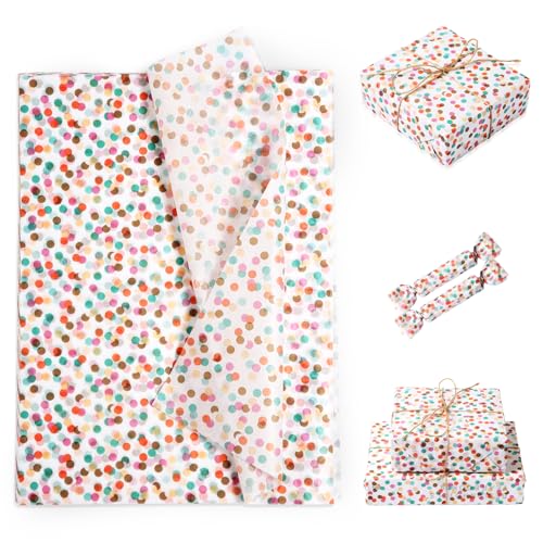 XIHIRCD 30stk 35x50cm Seidenpapier mit Tupfenmuster, Farbiges Geschenkpapier mit Kritzeleien für Geburtstage, Hochzeiten, Partys und Kunsthandwerk XIHIRCD 30stk 35x50cm Seidenpapier mit Tupfenmuster, Farbiges Geschenkpapier mit Kritzeleien für Geburtstage, Hochzeiten, Partys und Kunsthandwerk von XIHIRCD