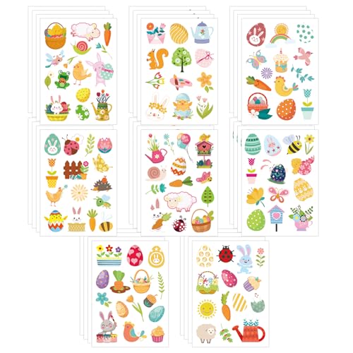 32 Blatt Ostern Aufkleber für Kinder, Süß Osterei Küken Schaf Hasenaufkleber Aufkleber Frohe Ostern Frühlingsaufkleber für Scrapbooking Handyhülle Umschläge Belohnung DIY-Bastelarbeiten 32 Blatt Ostern Aufkleber für Kinder, Süß Osterei Küken Schaf Hasenaufkleber Aufkleber Frohe Ostern Frühlingsaufkleber für Scrapbooking Handyhülle Umschläge Belohnung DIY-Bastelarbeiten von XIHIRCD