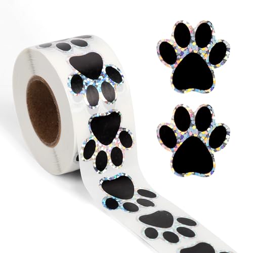 500 Stück Pfotenabdruck Aufkleber, 2,5 cm Selbstklebend Hundeaufkleber Kinder Welpenpfotenabdruckaufkleber für Geschenke, Postsendungen, Partyraumdekoration, Umschlagversiegelungen 500 Stück Pfotenabdruck Aufkleber, 2,5 cm Selbstklebend Hundeaufkleber Kinder Welpenpfotenabdruckaufkleber für Geschenke, Postsendungen, Partyraumdekoration, Umschlagversiegelungen von XIHIRCD