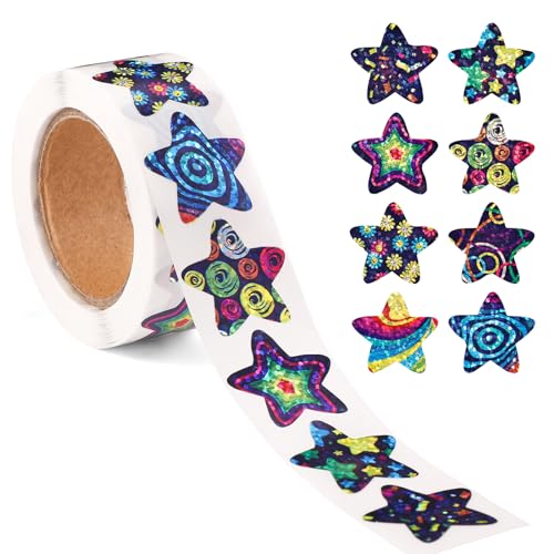 500st Kleine Sternaufkleber, 2,5cm Kleine Sterne Aufkleber Rolle Glitzernd Bunt Incentive Sternaufkleber Selbstklebend Stern Etiketten für Belohnungszubehör für Kinder Lehrer Basteln 500st Kleine Sternaufkleber, 2,5cm Kleine Sterne Aufkleber Rolle Glitzernd Bunt Incentive Sternaufkleber Selbstklebend Stern Etiketten für Belohnungszubehör für Kinder Lehrer Basteln von XIHIRCD