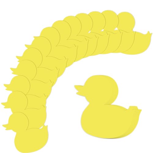 72St Enten Papierausschnitte, Pinnwand Ausschnitte Frühlings Sommer Ausschnitte aus Papier Dekorative Papierausschnitte Klassenzimmer Dekorationen für Pinnwand Basteln Party (Gelb) von XIHIRCD