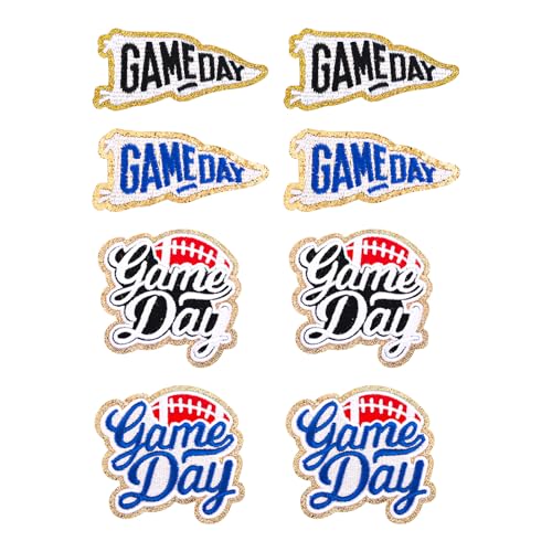 8 Stück Gestickte Patches zum Spieltag, Groß und Klein Aufnäher mit Footballhelm-Logos Aufnäher mit Footballhelmen Chenille-Applikation für selbstgemachte Kleidung Mützen 8 Stück Gestickte Patches zum Spieltag, Groß und Klein Aufnäher mit Footballhelm-Logos Aufnäher mit Footballhelmen Chenille-Applikation für selbstgemachte Kleidung Mützen von XIHIRCD