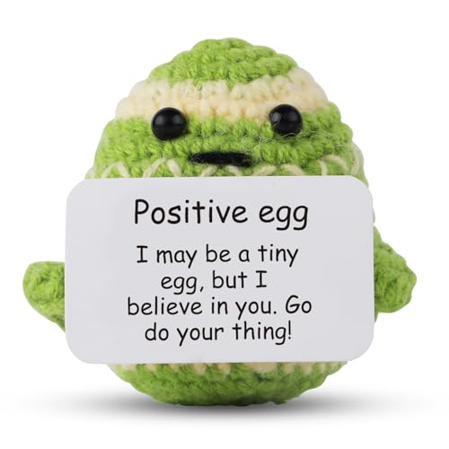 XIHIRCD Lustiges Positives Kartoffel-Ei, Süßes Gestricktes Ei zur Emotionalen Unterstützung mit Ermutigungskarte Positive Häkelei Puppe für Ostern Ermutigendes Geschenk Party Dekoration XIHIRCD Lustiges Positives Kartoffel-Ei, Süßes Gestricktes Ei zur Emotionalen Unterstützung mit Ermutigungskarte Positive Häkelei Puppe für Ostern Ermutigendes Geschenk Party Dekoration von XIHIRCD