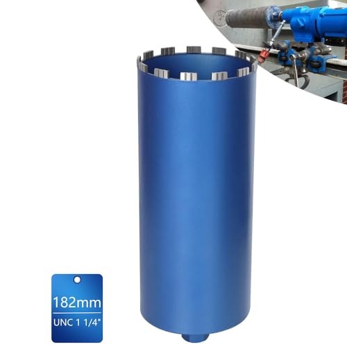 Diamantbohrkrone Dosensenker für Kernbohrgeräte inkl. 10 mm Turbo, L 460mm | Ø182 mm | 1 ¼ Zoll UNC | Nass Trocken Bohrkrone Kernbohrer Lasergeschweißte zum Beton Granit Mauerwerk Diamantbohrkrone Dosensenker für Kernbohrgeräte inkl. 10 mm Turbo, L 460mm | Ø182 mm | 1 ¼ Zoll UNC | Nass Trocken Bohrkrone Kernbohrer Lasergeschweißte zum Beton Granit Mauerwerk von XIIW