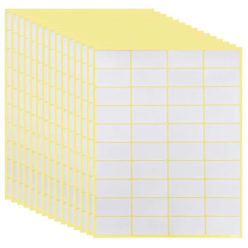 XIKSJW 600 Stück Etiketten Selbstklebend, 38 X 19 Mm Universal Klebeetiketten Adressetiketten Haushaltsetiketten Tiefkühletiketten Für Büro Küche Und Marmelade XIKSJW 600 Stück Etiketten Selbstklebend, 38 X 19 Mm Universal Klebeetiketten Adressetiketten Haushaltsetiketten Tiefkühletiketten Für Büro Küche Und Marmelade von XIKSJW