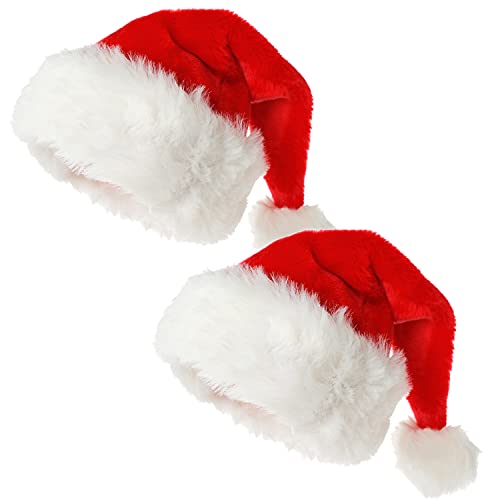 XIMISHOP 2 Stück Unisex Weihnachtsmützen aus Samt, bequem, für Erwachsene und Kinder XIMISHOP 2 Stück Unisex Weihnachtsmützen aus Samt, bequem, für Erwachsene und Kinder von XIMISHOP