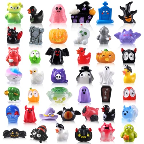 XIMISHOP 50 x Halloween-Ornamente aus Kunstharz von XIMISHOP