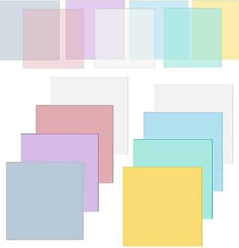 400 Blätter Transparente Haftnotizen, Transparent Sticky Notes 75×75 mm, Wasserfest Selbstklebende Durchsichtige Notizzettel Für Schule Büro Hause von XIMUHO