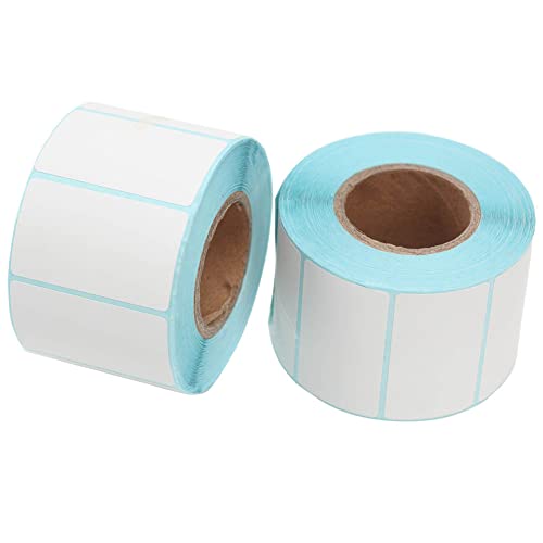 2 Rollen Etiketten Selbstklebend 800 Stück Thermo Etiketten Selbstklebend Haushaltsetiketten Rollen Universal für Das Büro Küche Drucker 5 x 3cm von XIMUHO