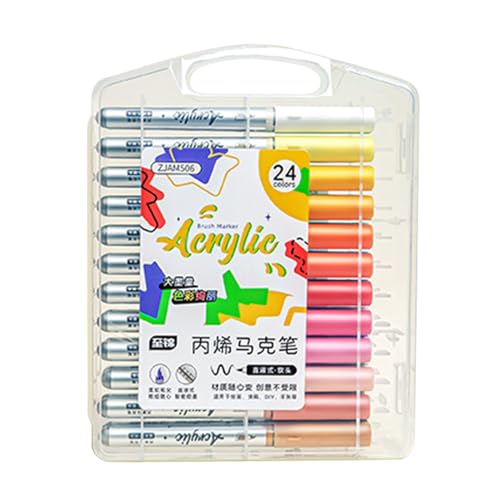 Acryl-Marker zum Zeichnen, Scrapbooking, Kartenherstellung, 12/24/36 Farben, Acrylstift, schnell trocknend, Wasser Acryl-Marker zum Zeichnen, Scrapbooking, Kartenherstellung, 12/24/36 Farben, Acrylstift, schnell trocknend, Wasser von XINAJUND