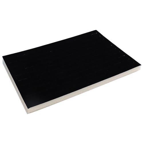 XINAJUND Schmucktablett mit Schaumstoff-Ringen, Aufbewahrungsbox für 100 Ringe, Schaumstoff, Wie beschrieben von XINAJUND