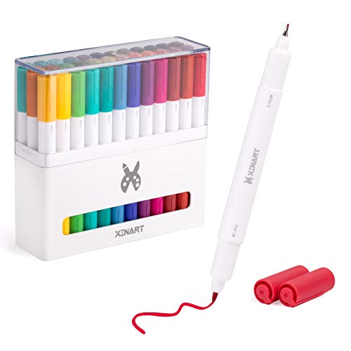 XINART Doppelspitze Stifte für Cricut Joy Machines, Fine Point Pen Marker Pen mit 33 Farben Schreibstift Kompatibel mit Cricut Joy Plotter (0,4 Tip & 1,0 Tip, 36er Packung) von XINART