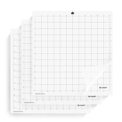 XINART Schneidematte für Silhouette Cameo 4/3/2/1 Standardgrip Cutting Mat 3 Pack, Quilting Cricket 12x12 Schneidematte Ersatz Zubehör für Silhouette Cameo 5 von XINART