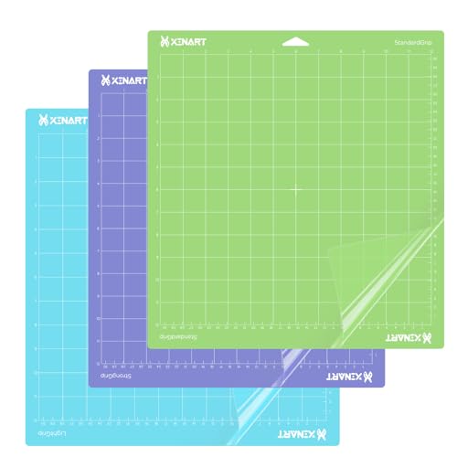 XINART Zubehör für Schneidematte Cricut, 3 Stück Vielzahl Schneidematte 30,5x30,5 für Cricut Maker 3/Maker/Explore 3/Air 2/Air/One, Ersatz Schneidematte für Kunst und Bastelprojekte (Blau Grün Lila) XINART Zubehör für Schneidematte Cricut, 3 Stück Vielzahl Schneidematte 30,5x30,5 für Cricut Maker 3/Maker/Explore 3/Air 2/Air/One, Ersatz Schneidematte für Kunst und Bastelprojekte (Blau Grün Lila) von XINART