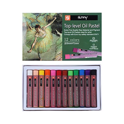 Öl Pastell 12/36/50 Stück Ölpastellkreide Rund Softpastellkreide Weich Aquarellstifte Ungiftig Pastellkreidestift Kinder Pastellkreide Schule Farbstifte Professionell Wachsmalstifte Set Wachsmalkreide von XINCHIUK