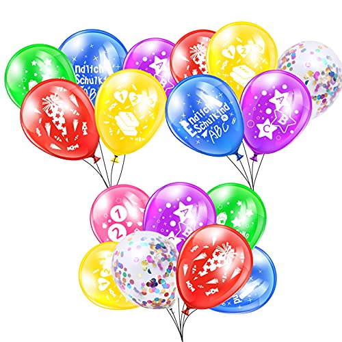 XINDY 35x Luftballons Einschulung, Schuleinführung Deko, Deko Einschulung Junge Mädchen, Bunt Schulanfang Latex Ballons Schulkind luftballon Set für Schulanfang Deko Schulkind 2023 Deko XINDY 35x Luftballons Einschulung, Schuleinführung Deko, Deko Einschulung Junge Mädchen, Bunt Schulanfang Latex Ballons Schulkind luftballon Set für Schulanfang Deko Schulkind 2023 Deko von XINDY
