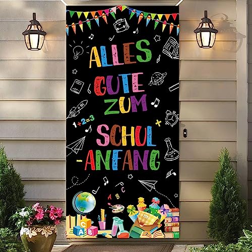 XINDY Alles Gute Zum Schulanfang Banner für Einschulung Deko, Einschulung Banner Schuleinführung Tür Deko Schulanfang Hintergrund Banner Photo Booth Deko Einschulung Mädchen Junge 1. Schultag Deko XINDY Alles Gute Zum Schulanfang Banner für Einschulung Deko, Einschulung Banner Schuleinführung Tür Deko Schulanfang Hintergrund Banner Photo Booth Deko Einschulung Mädchen Junge 1. Schultag Deko von XINDY