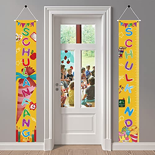 XINDY Einschulung deko Alles Gute zum Schulanfang Banner, Schuleinführung Banner, Einschulung Banner, Schulkind Banner, Schulanfang Willkommen Veranda Zeichen Einschulung deko für Mädchen Jungen XINDY Einschulung deko Alles Gute zum Schulanfang Banner, Schuleinführung Banner, Einschulung Banner, Schulkind Banner, Schulanfang Willkommen Veranda Zeichen Einschulung deko für Mädchen Jungen von XINDY
