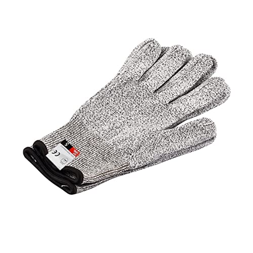 HPPE Level 5 Schnittfeste Handschuhe Kratzfester Glasschneide-Sicherheitsschutzhandschuh for die Industrie Gartenarbeit Küche Im Freien Anwenden auf Metzger Fleisch Schneiden Austernschälen Küche Mand von XINFULI