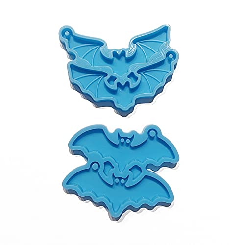 2 Packung Anhänger Schimmelharzform Fledermaus Schmuckform Mit Loch Handherstellung Accessoires Silikonmaterial Für Ohrring Silikonfächer Pendellformen Für Epoxidharz von XINGLIDA