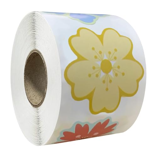 500 Counts Blumenversiegelungsaufkleber 1 5 Zoll Selbstkleberpapieretiketten Für Verpackungen Hochzeitstagsanbieter Vorräte 500 Counts Blumenversiegelungsaufkleber 1 5 Zoll Selbstkleberpapieretiketten Für Verpackungen Hochzeitstagsanbieter Vorräte von XINGLIDA