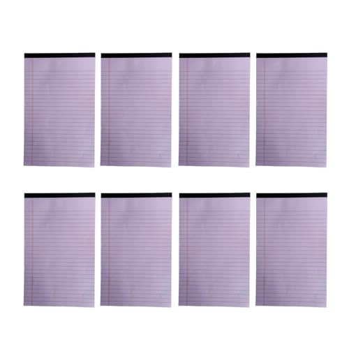 8 PCs Ein 4 Notizblock Memos Blatt Tränenstecker Gefüttertes Taschennotizbuch Zum Hinweis Für Erinnerungsnotizpolster PAPE PAPE RNEINABLICHE Legalpolster Kleines Schreiben Kleines Schreiben von XINGLIDA