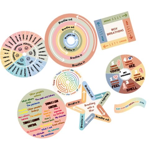 Ängste Sensorische Aufkleber Ästhetischer Stressabbau Büro Ängste Beruhigen Für Stressabbau Ästhetischer Sensorischer Angst Angst Beruhigt Für Erwachsene von XINGLIDA